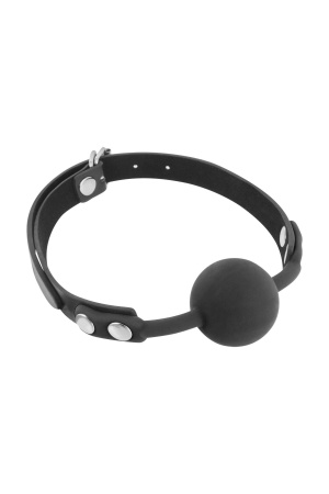 фото Классический кляп с силиконовым шариком Fetish Tentation Silicone Gag Ball Black