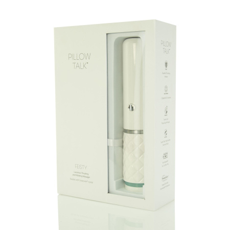 фото Роскошный вибратор-пульсатор с присоской Pillow Talk - Feisty Thrusting Vibrator Teal