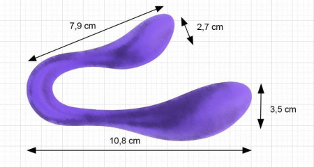фото Вибратор для пар Adrien Lastic Couple Secrets II с пультом LRS, два мотора, универсальный