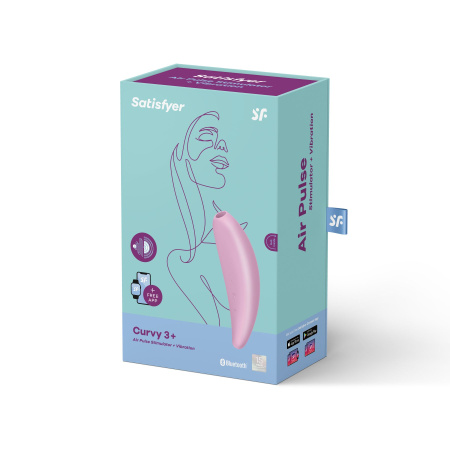 фото Мощный вакуумный клиторальный стимулятор Satisfyer Curvy 3+ с управлением через интернет фото Мощный вакуумный клиторальный стимулятор Satisfyer Curvy 3+ с управлением через интернет