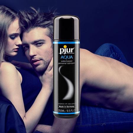 фото Лубрикант на водной основе pjur Aqua 250 мл, эффект бархатистой кожи без прилипания