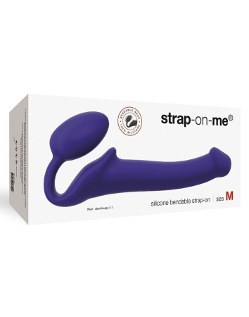фото Безремневой страпон Strap-On-Me Violet M, полностью регулируемый, диаметр 3,3см