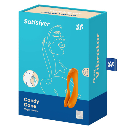 фото Вибратор на палец Satisfyer Candy Cane Orange