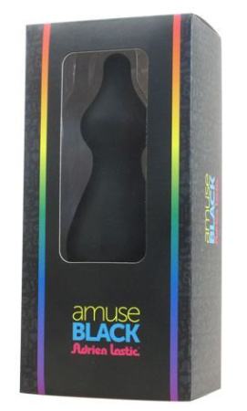 фото Анальная пробка Adrien Lastic Amuse Big Black (L) с двумя переходами, макс. диаметр 4,4см