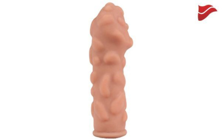 фото Насадка на член Kokos Extreme Sleeve 011 размер M, утолщающая, стимулирующий рельеф