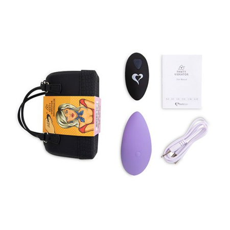 фото Вибратор в трусики FeelzToys Panty Vibrator Purple с пультом ДУ, 6 режимов работы, сумочка-чехол