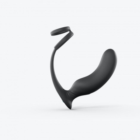 фото Вибромассажер простаты Love To Love Double Game с двойным эрекционным кольцом и пультом ДУ