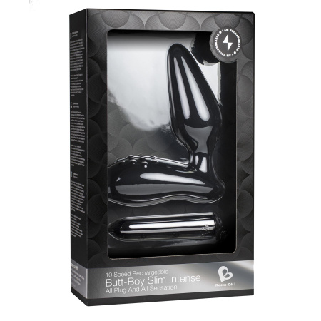 фото Вибропробка Rocks Off Butt-Boy Slim Intense со стимуляцией промежности