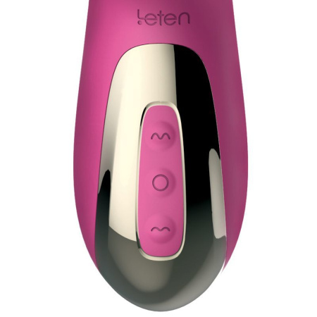 фото Вибратор-пульсатор Leten Automatical Thrusting Vibrator с подогревом, перезаряжаемый, 10 режимов