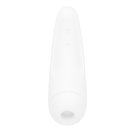 фото Вакуумный клиторальный стимулятор Satisfyer Curvy 2+ White с управлением через интернет