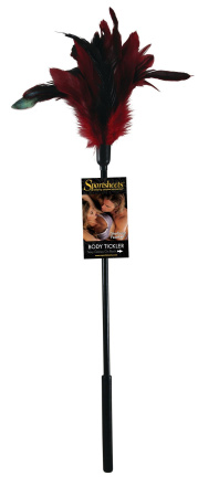фото Щекоталка Sportsheets Starburst Tickler Красная, перо молодого петушка фото Щекоталка Sportsheets Starburst Tickler Красная, перо молодого петушка