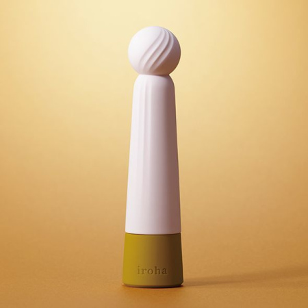 фото Минивибратор IROHA RIN Kogane с экстра мягким кончиком, 4 режима работы, на батарейках