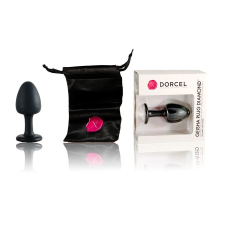 фото Анальная пробка Dorcel Geisha Plug Diamond L с шариком внутри, создает вибрации, макс. диаметр 4см