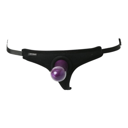 фото Трусики-стринги со страпоном Sportsheets Bikini Strap-On, диаметр 3,5см