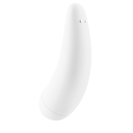 фото Вакуумный клиторальный стимулятор Satisfyer Curvy 2+ White с управлением через интернет