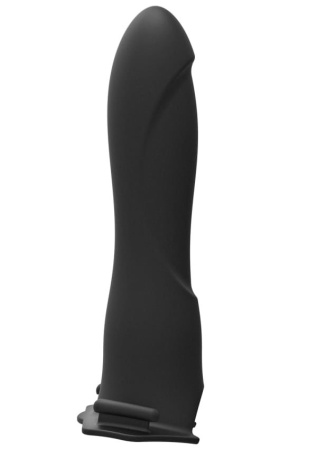 фото Страпон унисекс с вибрацией Doc Johnson Body Extensions - BE IN CHARGE, полая насадка