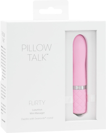 фото Роскошный вибратор PILLOW TALK - Flirty Pink с кристаллом Сваровски, гибкая головка фото Роскошный вибратор PILLOW TALK - Flirty Pink с кристаллом Сваровски, гибкая головка