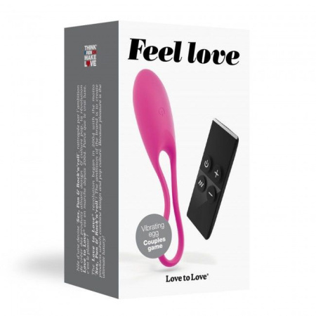 фото Виброяйцо Love To Love Feel Love Pink с пультом ДУ и регулированием интенсивности
