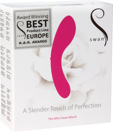 фото Минивибратор The Mini Swan Wand, два вибромотора, для вагинально-клиторальной стимуляции