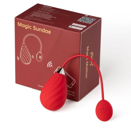 фото Смарт-виброяйцо Magic Motion Sundae Red