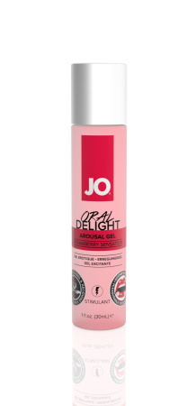 фото Гель для оральных ласк System JO Oral Delight - Strawberry Sensation (30 мл), эффект холод-тепло