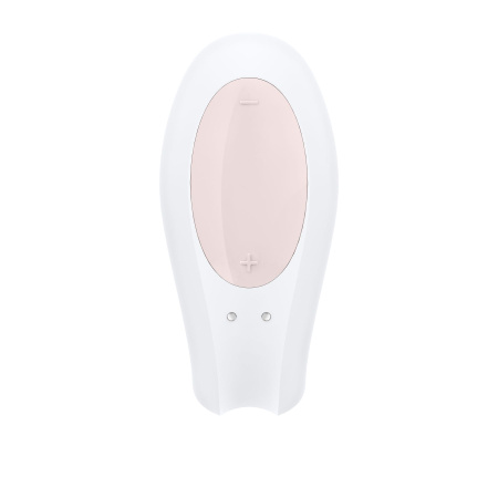 фото Смарт-вибратор для пар Satisfyer Double Joy White с широким клиторальным стимулятором