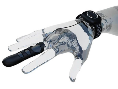 фото Вибратор на палец Adrien Lastic Touche (L) для глубокой стимуляции с пультом управления на руке