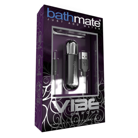 фото Вибропуля Bathmate Vibe Bullet Chrome, глубокая мощная вибрация
