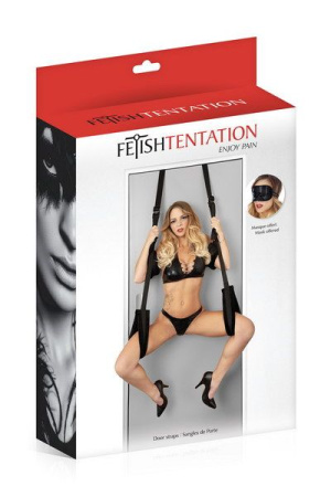 фото Секс-качели на дверь Fetish Tentation Door Straps с маской на глаза