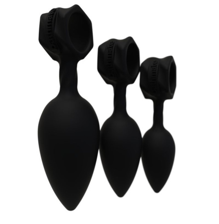 фото Набор анальных пробок Bathmate Anal Training Plugs, диаметр 2,5см - 3,1см - 3,8см