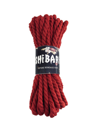фото Хлопковая веревка для Шибари Feral Feelings Shibari Rope, 8 м красная
