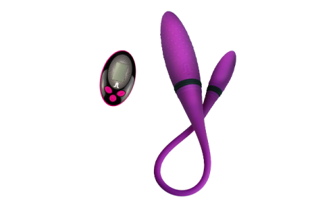 фото Вибратор двусторонний Adrien Lastic AD-2 с пультом LRS