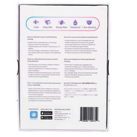 фото Смарт кольцо-насадка на член Lovense Diamo Cock Ring