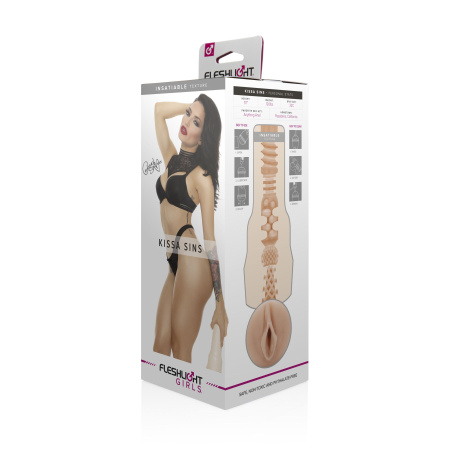 фото Мастурбатор Fleshlight Girls: Kissa Sins - Insatiable, со слепка вагины, очень нежный