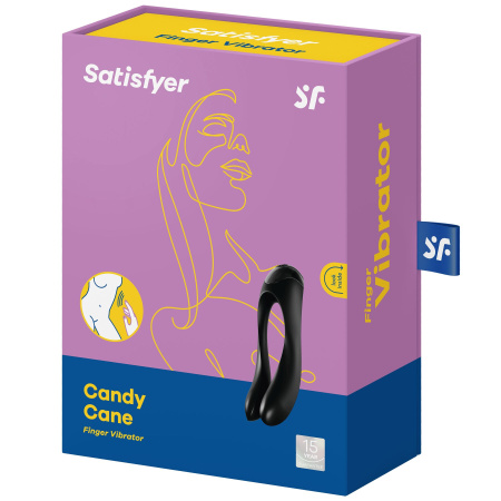 фото Вибратор на палец Satisfyer Candy Cane Black