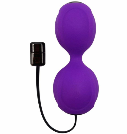 фото Вагинальные шарики с вибрацией Adrien Lastic Kegel Vibe Purple, диаметр 3,7см