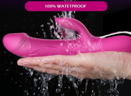 фото Вибратор-пульсатор Leten Automatical Thrusting Vibrator с подогревом, перезаряжаемый, 10 режимов