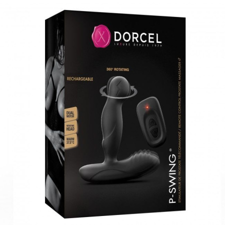 фото Массажеры простаты Dorcel P-Swing с вращающейся головкой, пультом ДУ и подогревом
