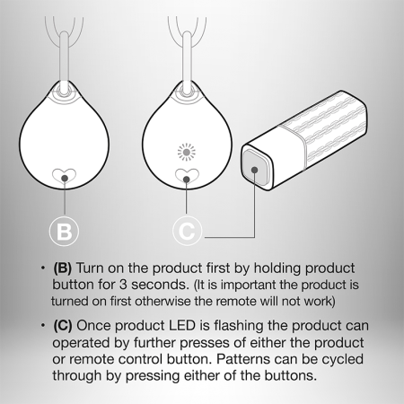 фото Мощное виброяйцо Rocks Off Ball & Chain с пультом ДУ