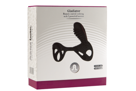 фото Вибронасадка на член Adrien Lastic Gladiator с пультом ДУ, стимуляция клитора и точки G, 2 мотора