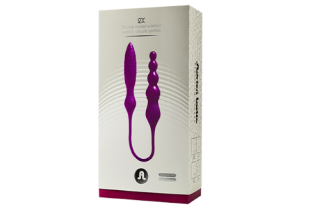 фото Вибратор двусторонний Adrien Lastic AD-2X с пультом LRS