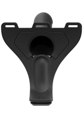 фото Страпон унисекс с вибрацией Doc Johnson Body Extensions - BE IN CHARGE, полая насадка