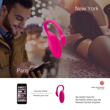 фото Смарт-виброяйцо Magic Motion Flamingo со стимулятором клитора, 3 вида упражнений Кегеля