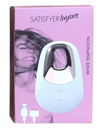 фото Мощный вибратор Satisfyer Lay-On - White Temptation, водонепроницаемый,15 режимов работы