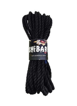 фото Джутовая веревка для Шибари Feral Feelings Shibari Rope, 8 м черная