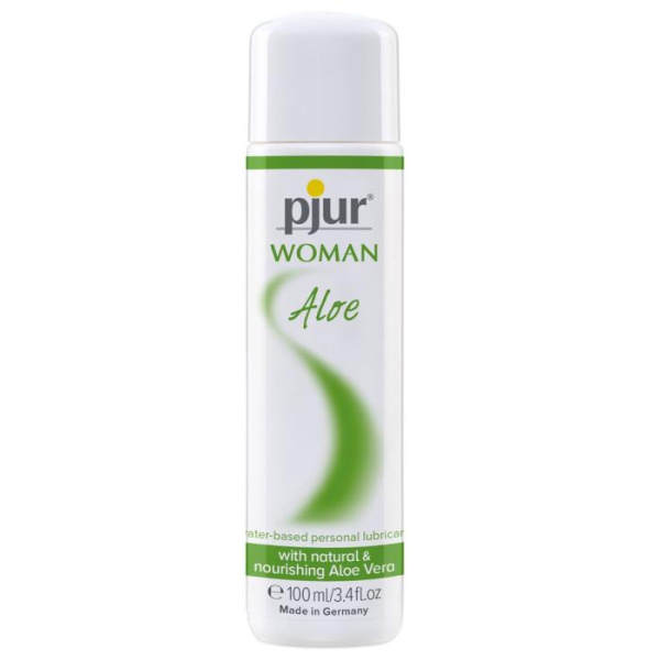 Лубрикант на водной основе pjur Woman Aloe 100 мл с экстрактом алоэ, увлажняющий, без парабенов