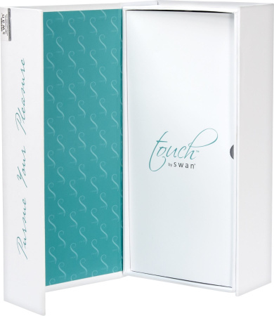 фото Вибратор-кролик с сенсорным управлением и ротацией Touch by SWAN - Duo Teal, глубокая вибрация