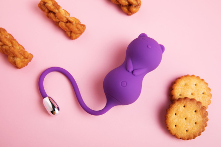 фото Вагинальные шарики с вибрацией KisToy Paula с пультом ДУ, диаметр 32мм