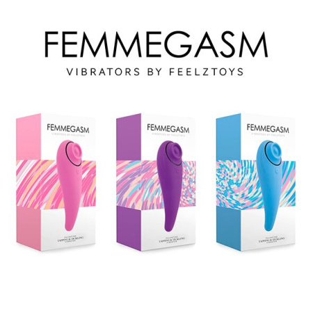 фото Пульсатор для клитора плюс вибратор FeelzToys - FemmeGasm Tapping & Tickling Vibrator Pink