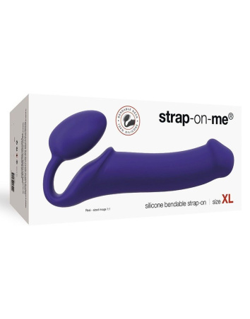 фото Безремневой страпон Strap-On-Me Violet XL, полностью регулируемый, диаметр 4,5см